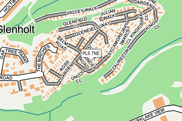 PL6 7NE map - OS OpenMap – Local (Ordnance Survey) PL6 7NE map - OS OpenMap – Local (Ordnance Survey)