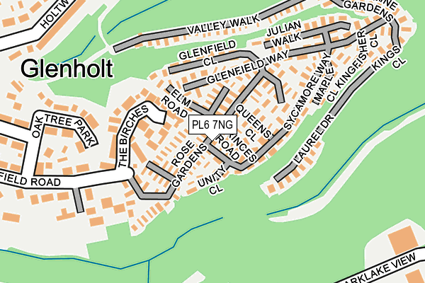 PL6 7NG map - OS OpenMap – Local (Ordnance Survey) PL6 7NG map - OS OpenMap – Local (Ordnance Survey)
