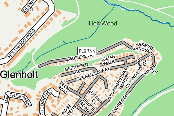 PL6 7NN map - OS OpenMap – Local (Ordnance Survey) PL6 7NN map - OS OpenMap – Local (Ordnance Survey)
