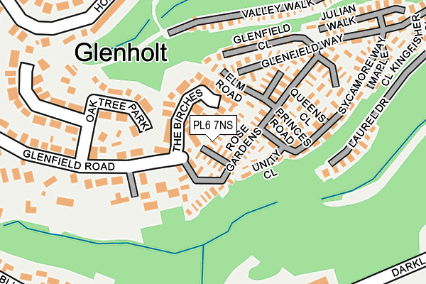 PL6 7NS map - OS OpenMap – Local (Ordnance Survey) PL6 7NS map - OS OpenMap – Local (Ordnance Survey)