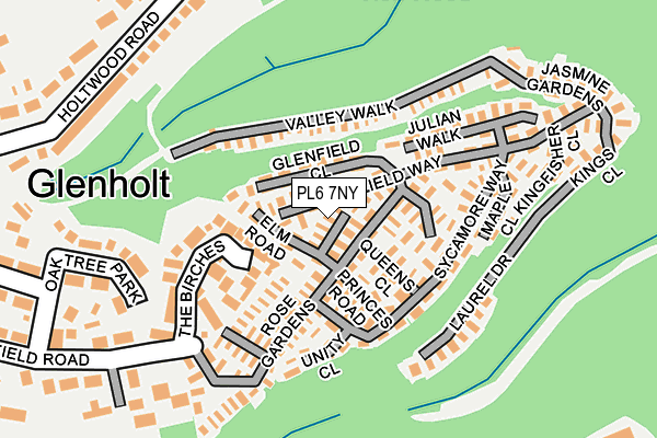 PL6 7NY map - OS OpenMap – Local (Ordnance Survey) PL6 7NY map - OS OpenMap – Local (Ordnance Survey)