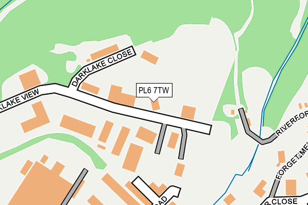 PL6 7TW map - OS OpenMap – Local (Ordnance Survey) PL6 7TW map - OS OpenMap – Local (Ordnance Survey)
