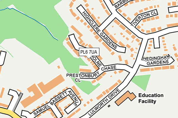 PL6 7UA map - OS OpenMap – Local (Ordnance Survey) PL6 7UA map - OS OpenMap – Local (Ordnance Survey)