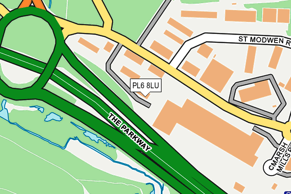 PL6 8LU map - OS OpenMap – Local (Ordnance Survey) PL6 8LU map - OS OpenMap – Local (Ordnance Survey)