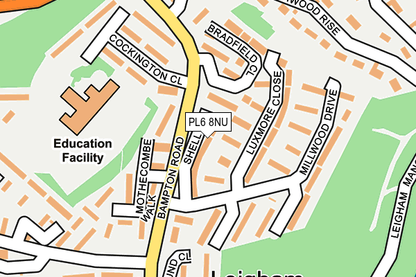 PL6 8NU map - OS OpenMap – Local (Ordnance Survey) PL6 8NU map - OS OpenMap – Local (Ordnance Survey)