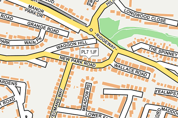 PL7 1JF map - OS OpenMap – Local (Ordnance Survey) PL7 1JF map - OS OpenMap – Local (Ordnance Survey)