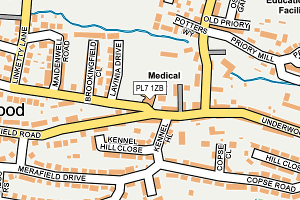PL7 1ZB map - OS OpenMap – Local (Ordnance Survey) PL7 1ZB map - OS OpenMap – Local (Ordnance Survey)