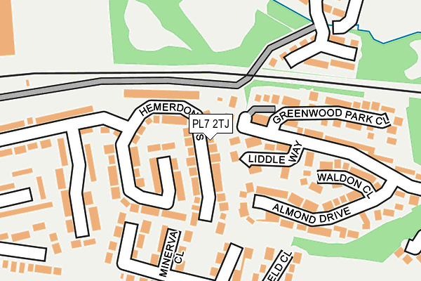 PL7 2TJ map - OS OpenMap – Local (Ordnance Survey) PL7 2TJ map - OS OpenMap – Local (Ordnance Survey)