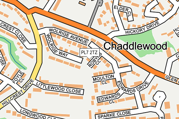 PL7 2TZ map - OS OpenMap – Local (Ordnance Survey) PL7 2TZ map - OS OpenMap – Local (Ordnance Survey)