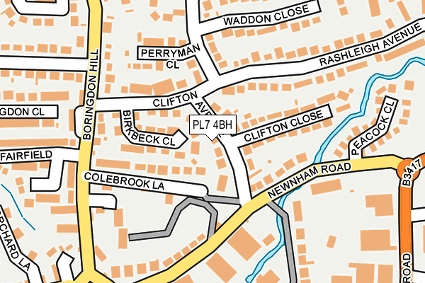 PL7 4BH map - OS OpenMap – Local (Ordnance Survey) PL7 4BH map - OS OpenMap – Local (Ordnance Survey)