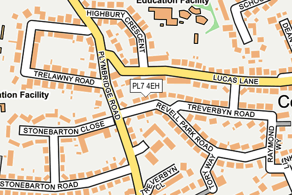 PL7 4EH map - OS OpenMap – Local (Ordnance Survey) PL7 4EH map - OS OpenMap – Local (Ordnance Survey)