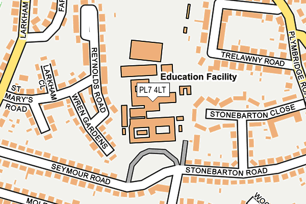 PL7 4LT map - OS OpenMap – Local (Ordnance Survey) PL7 4LT map - OS OpenMap – Local (Ordnance Survey)