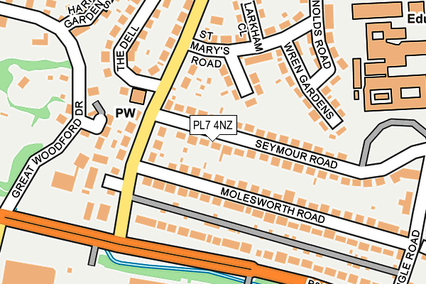 PL7 4NZ map - OS OpenMap – Local (Ordnance Survey) PL7 4NZ map - OS OpenMap – Local (Ordnance Survey)