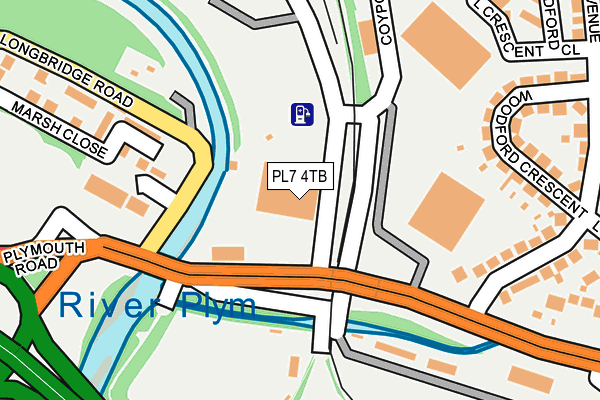 PL7 4TB map - OS OpenMap – Local (Ordnance Survey) PL7 4TB map - OS OpenMap – Local (Ordnance Survey)