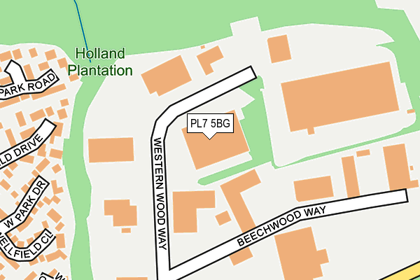 PL7 5BG map - OS OpenMap – Local (Ordnance Survey) PL7 5BG map - OS OpenMap – Local (Ordnance Survey)