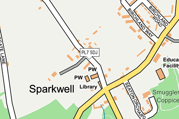 PL7 5DJ map - OS OpenMap – Local (Ordnance Survey) PL7 5DJ map - OS OpenMap – Local (Ordnance Survey)