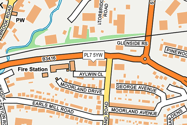 PL7 5YW map - OS OpenMap – Local (Ordnance Survey) PL7 5YW map - OS OpenMap – Local (Ordnance Survey)