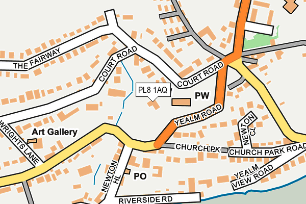 PL8 1AQ map - OS OpenMap – Local (Ordnance Survey) PL8 1AQ map - OS OpenMap – Local (Ordnance Survey)