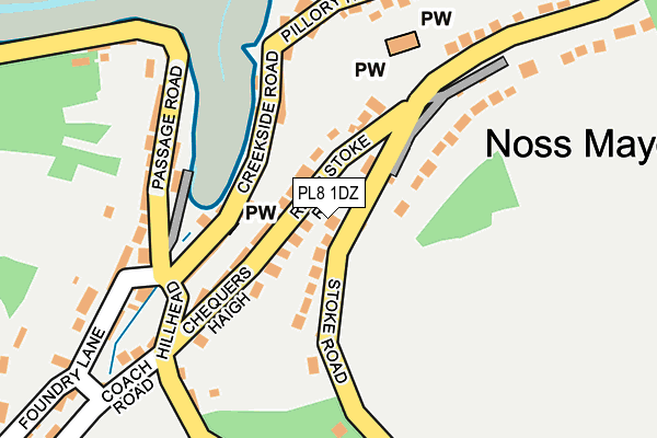 PL8 1DZ map - OS OpenMap – Local (Ordnance Survey) PL8 1DZ map - OS OpenMap – Local (Ordnance Survey)