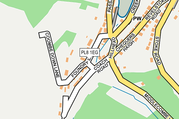 PL8 1EG map - OS OpenMap – Local (Ordnance Survey) PL8 1EG map - OS OpenMap – Local (Ordnance Survey)