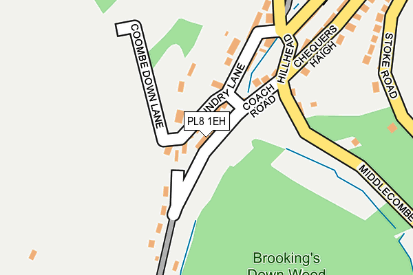 PL8 1EH map - OS OpenMap – Local (Ordnance Survey) PL8 1EH map - OS OpenMap – Local (Ordnance Survey)