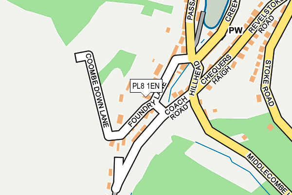 PL8 1EN map - OS OpenMap – Local (Ordnance Survey) PL8 1EN map - OS OpenMap – Local (Ordnance Survey)