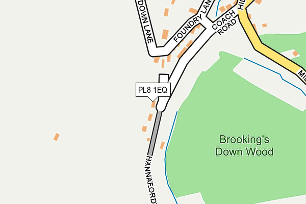 PL8 1EQ map - OS OpenMap – Local (Ordnance Survey) PL8 1EQ map - OS OpenMap – Local (Ordnance Survey)