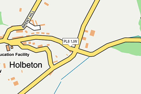 PL8 1JW map - OS OpenMap – Local (Ordnance Survey) PL8 1JW map - OS OpenMap – Local (Ordnance Survey)