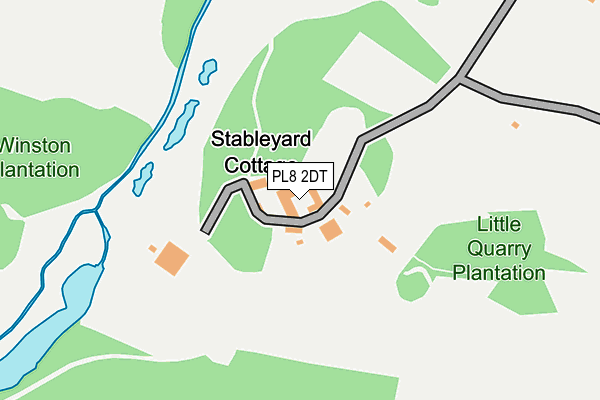 PL8 2DT map - OS OpenMap – Local (Ordnance Survey) PL8 2DT map - OS OpenMap – Local (Ordnance Survey)