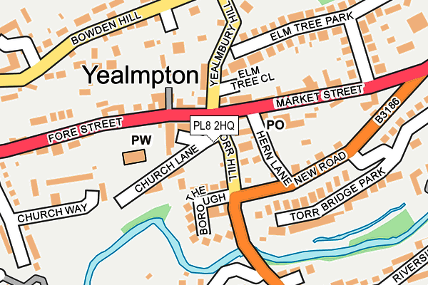 PL8 2HQ map - OS OpenMap – Local (Ordnance Survey) PL8 2HQ map - OS OpenMap – Local (Ordnance Survey)
