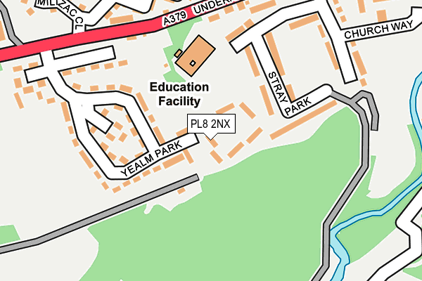 PL8 2NX map - OS OpenMap – Local (Ordnance Survey) PL8 2NX map - OS OpenMap – Local (Ordnance Survey)