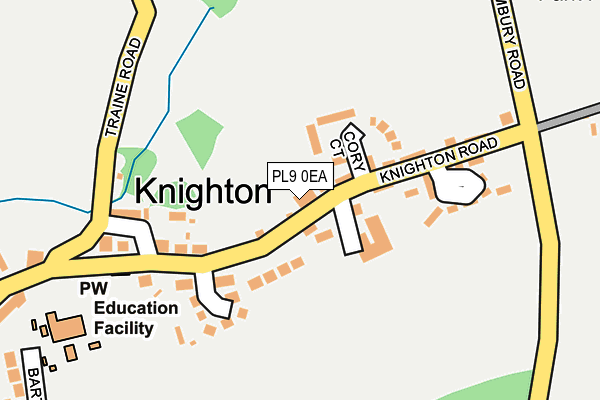 PL9 0EA map - OS OpenMap – Local (Ordnance Survey) PL9 0EA map - OS OpenMap – Local (Ordnance Survey)