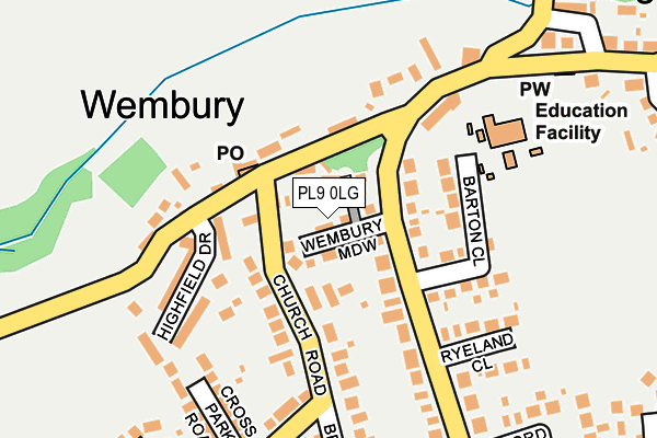 PL9 0LG map - OS OpenMap – Local (Ordnance Survey)