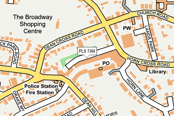 PL9 7AN map - OS OpenMap – Local (Ordnance Survey) PL9 7AN map - OS OpenMap – Local (Ordnance Survey)