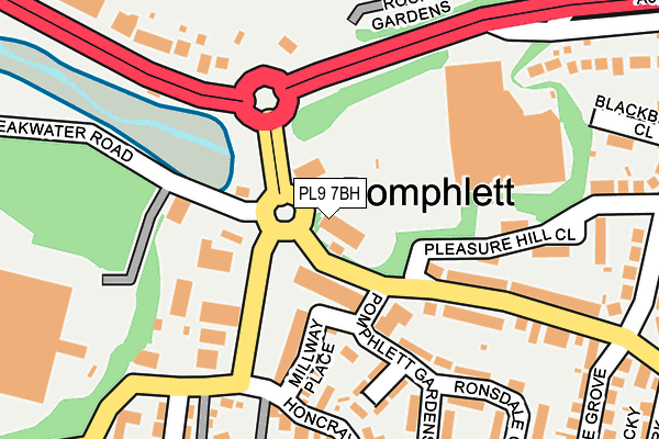 PL9 7BH map - OS OpenMap – Local (Ordnance Survey) PL9 7BH map - OS OpenMap – Local (Ordnance Survey)