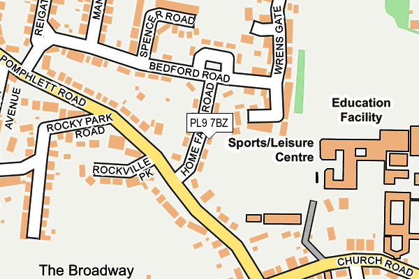 PL9 7BZ map - OS OpenMap – Local (Ordnance Survey) PL9 7BZ map - OS OpenMap – Local (Ordnance Survey)