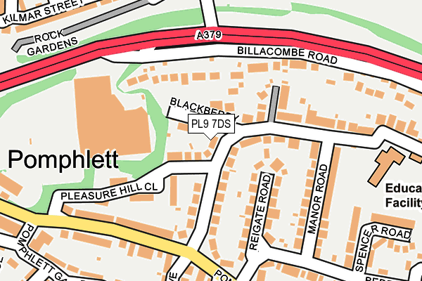 PL9 7DS map - OS OpenMap – Local (Ordnance Survey) PL9 7DS map - OS OpenMap – Local (Ordnance Survey)