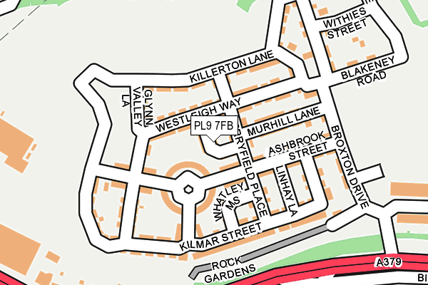 PL9 7FB map - OS OpenMap – Local (Ordnance Survey) PL9 7FB map - OS OpenMap – Local (Ordnance Survey)