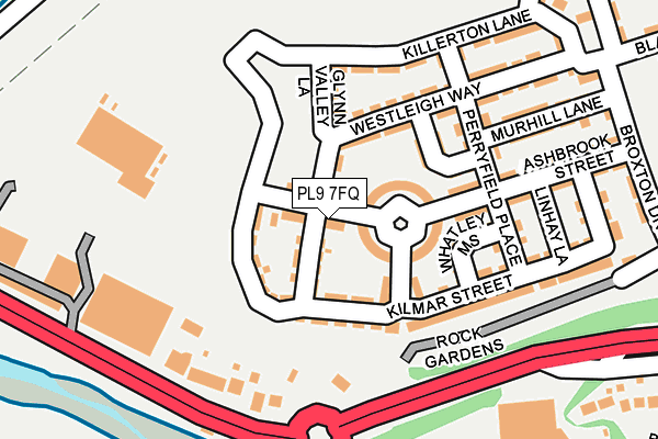PL9 7FQ map - OS OpenMap – Local (Ordnance Survey) PL9 7FQ map - OS OpenMap – Local (Ordnance Survey)