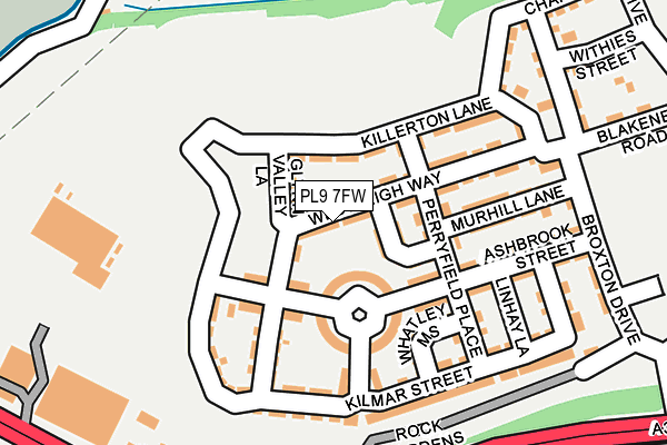 PL9 7FW map - OS OpenMap – Local (Ordnance Survey) PL9 7FW map - OS OpenMap – Local (Ordnance Survey)