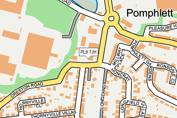 PL9 7JH map - OS OpenMap – Local (Ordnance Survey) PL9 7JH map - OS OpenMap – Local (Ordnance Survey)