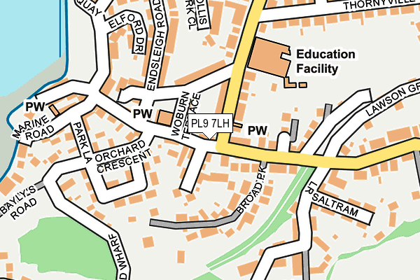 PL9 7LH map - OS OpenMap – Local (Ordnance Survey) PL9 7LH map - OS OpenMap – Local (Ordnance Survey)
