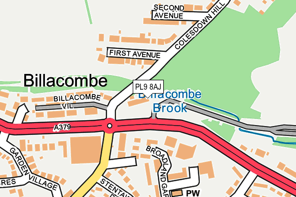 PL9 8AJ map - OS OpenMap – Local (Ordnance Survey) PL9 8AJ map - OS OpenMap – Local (Ordnance Survey)