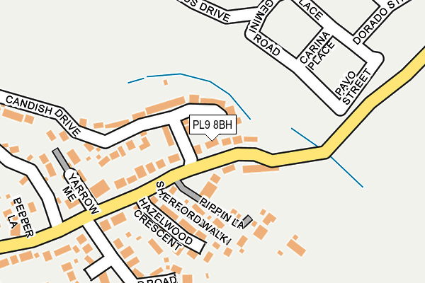 PL9 8BH map - OS OpenMap – Local (Ordnance Survey) PL9 8BH map - OS OpenMap – Local (Ordnance Survey)