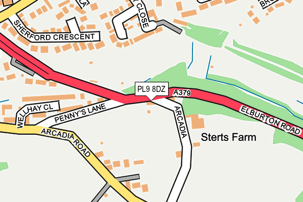 PL9 8DZ map - OS OpenMap – Local (Ordnance Survey) PL9 8DZ map - OS OpenMap – Local (Ordnance Survey)