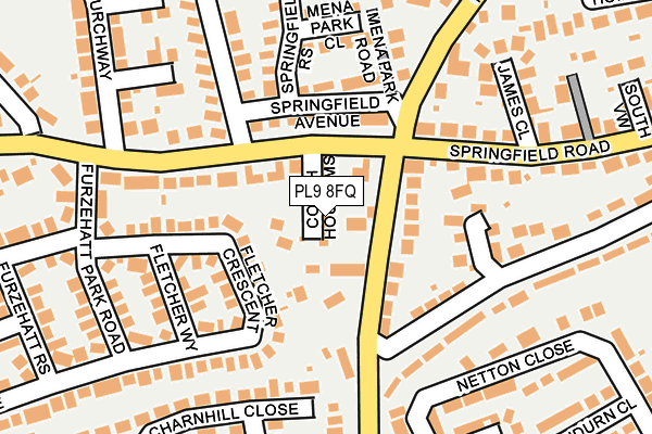 PL9 8FQ map - OS OpenMap – Local (Ordnance Survey) PL9 8FQ map - OS OpenMap – Local (Ordnance Survey)