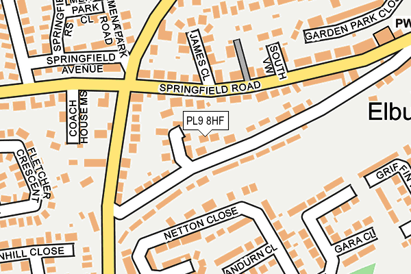 PL9 8HF map - OS OpenMap – Local (Ordnance Survey) PL9 8HF map - OS OpenMap – Local (Ordnance Survey)