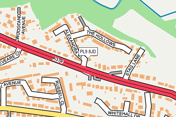 PL9 8JD map - OS OpenMap – Local (Ordnance Survey) PL9 8JD map - OS OpenMap – Local (Ordnance Survey)