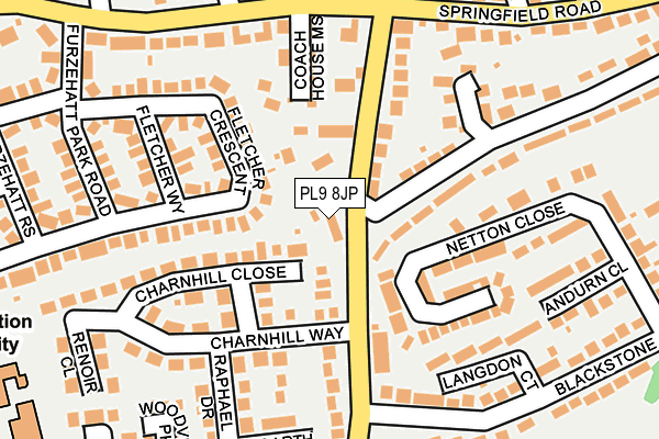 PL9 8JP map - OS OpenMap – Local (Ordnance Survey) PL9 8JP map - OS OpenMap – Local (Ordnance Survey)
