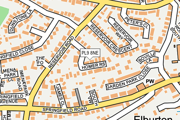 PL9 8NE map - OS OpenMap – Local (Ordnance Survey) PL9 8NE map - OS OpenMap – Local (Ordnance Survey)